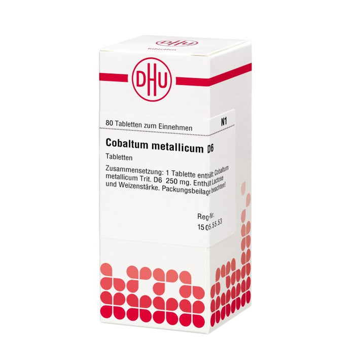 Cobaltum metallicum D6 DHU Tabletten, 80 St. Tabletten