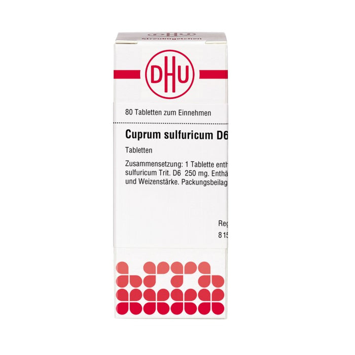 Cuprum sulfuricum D6 DHU Tabletten, 80 St. Tabletten