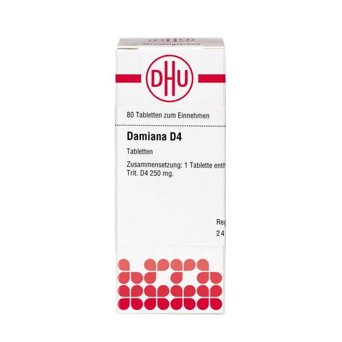 DHU Damiana D4 Tabletten, 80 pc Tablettes