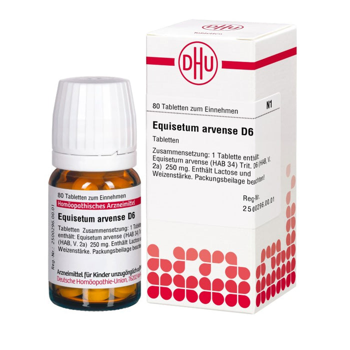 DHU Equisetum arvense D6 Tabletten, 80 pc Tablettes