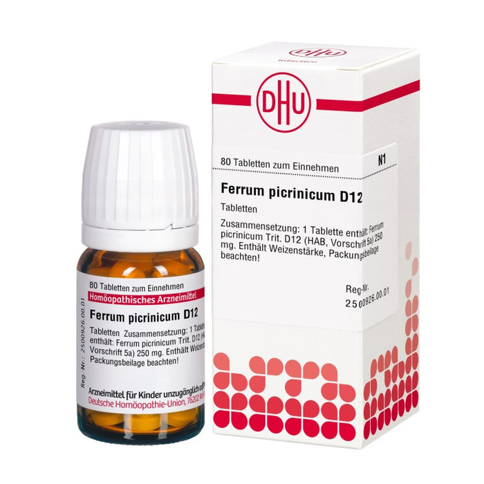 Ferrum picrinicum D12 DHU Tabletten, 80 St. Tabletten