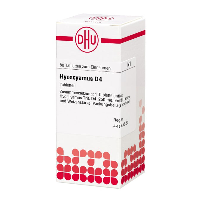 DHU Hyoscyamus D4 Tabletten, 80 pc Tablettes