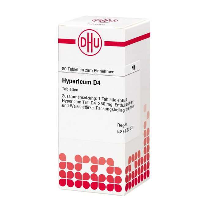 DHU Hypericum D4 Tabletten, 80 pc Tablettes