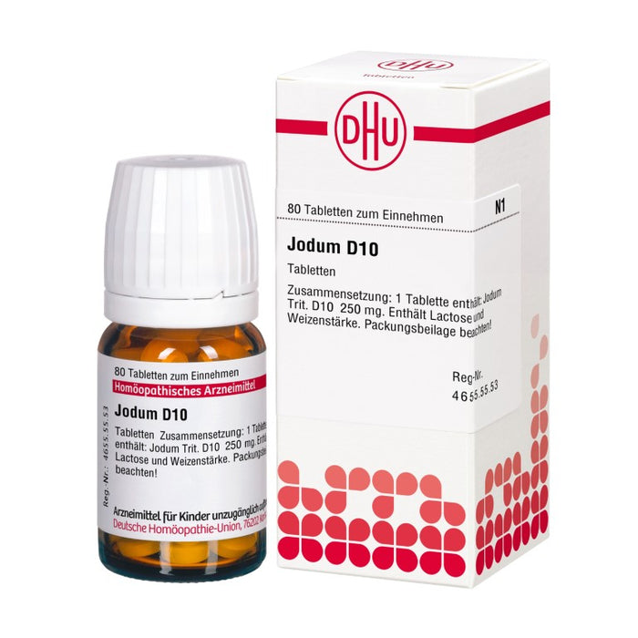 Jodum D10 DHU Tabletten, 80 St. Tabletten