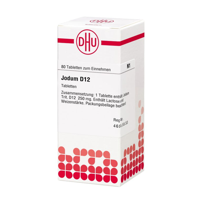 Jodum D12 DHU Tabletten, 80 St. Tabletten