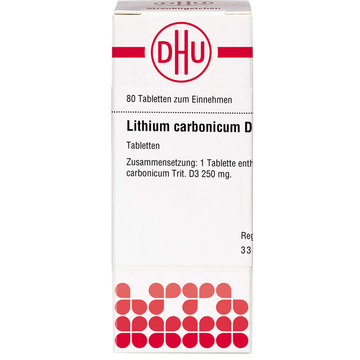 DHU Lithium carbonicum D3 Tabletten, 80 St. Tabletten