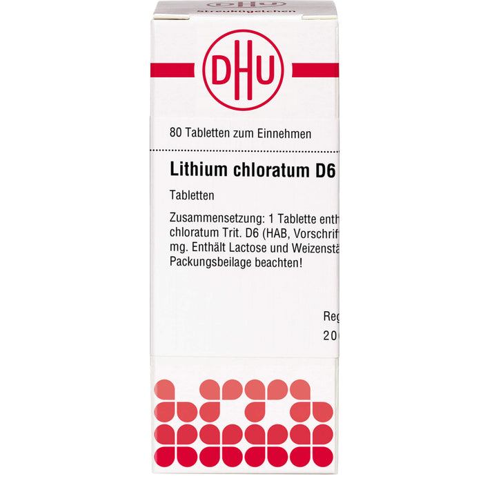 DHU Lithium chloratum D6 Tabletten, 80 pcs. Tablets