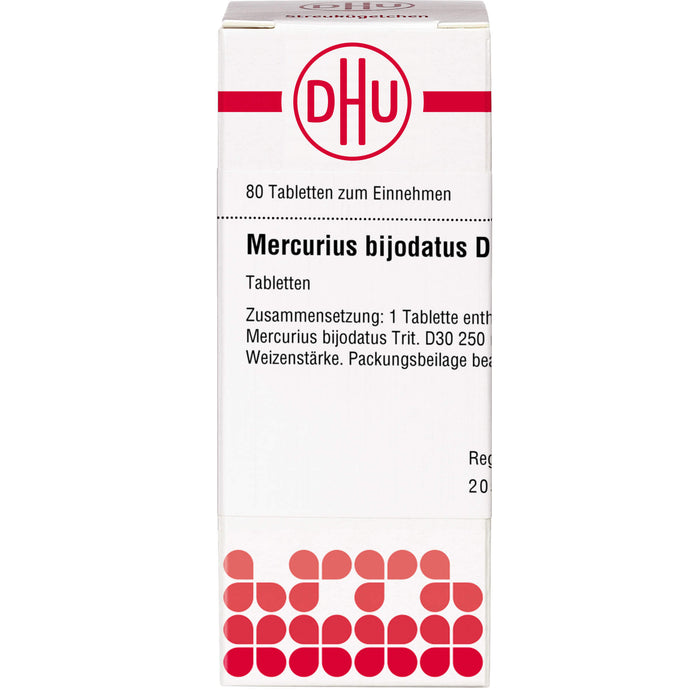 DHU Mercurius bijodatus D30 Tabletten, 80 St. Tabletten