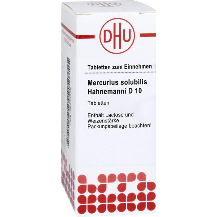 DHU Mercurius solubilis Hahnemanni D10 Tabletten, 80 St. Tabletten