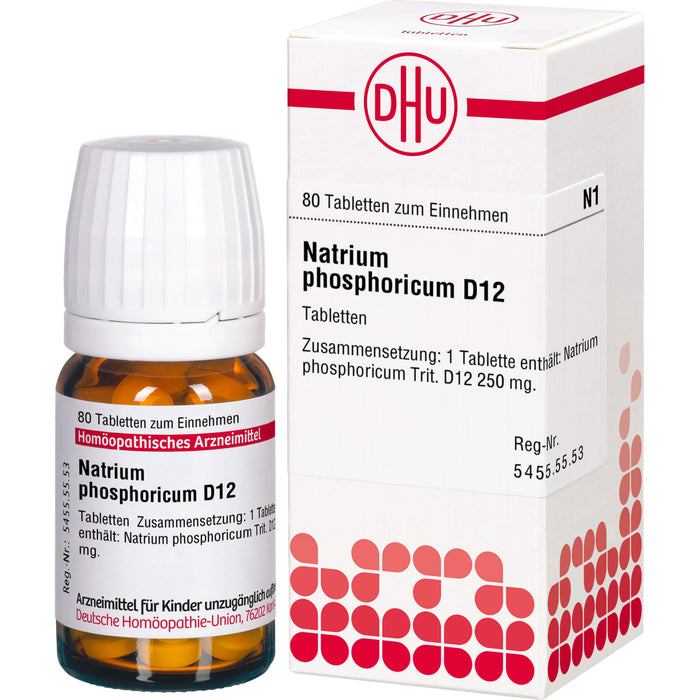 DHU Natrium phosphoricum D12 Tabletten, 80 pc Tablettes