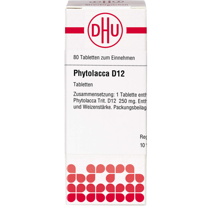 DHU Phytolacca D12 Tabletten, 80 pcs. Tablets