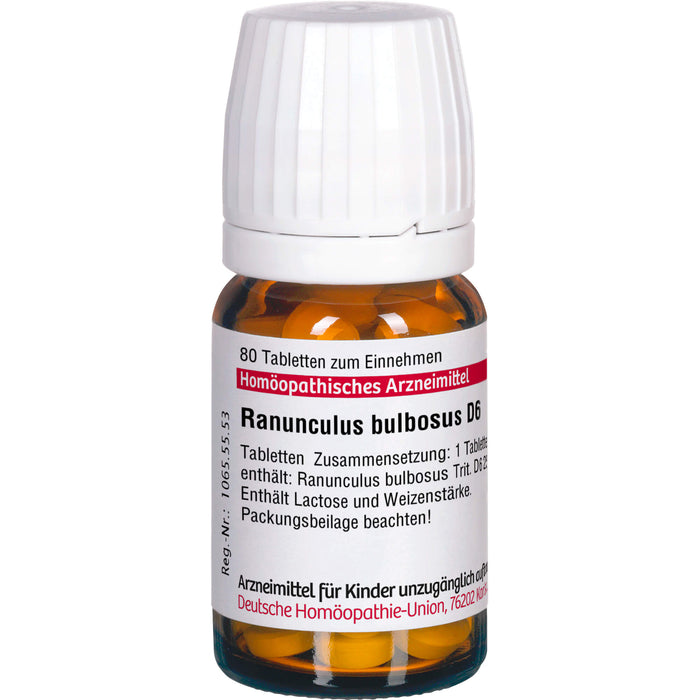 DHU Ranunculus bulbosus D6 Tabletten, 80 pc Tablettes