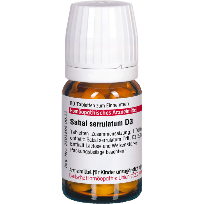 DHU Sabal serrulatum D3 Tabletten, 80 pc Tablettes