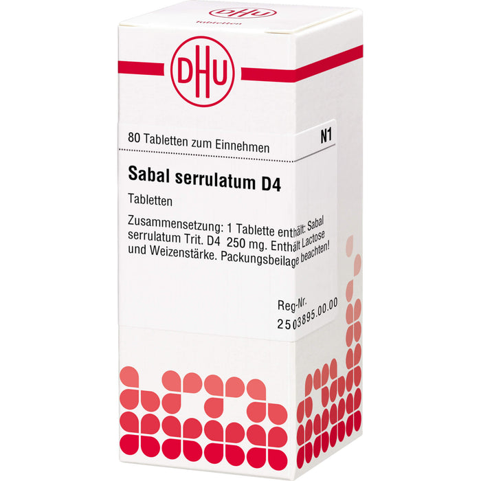 DHU Sabal serrulatum D4 Tabletten, 80 St. Tabletten