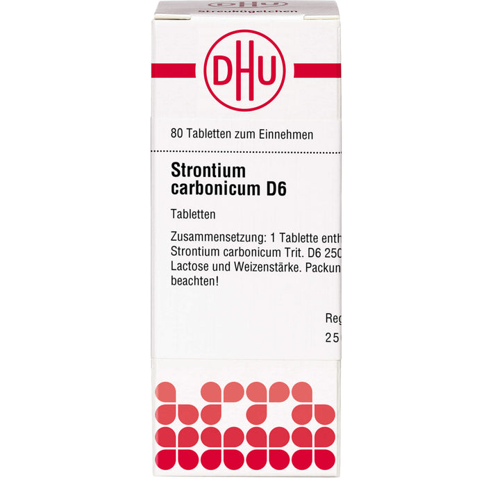 Strontium carbonicum D6 DHU Tabletten, 80 St. Tabletten