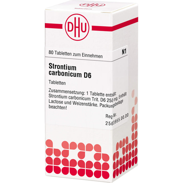 DHU Strontium carbonicum D6 Tabletten, 80 pcs. Tablets