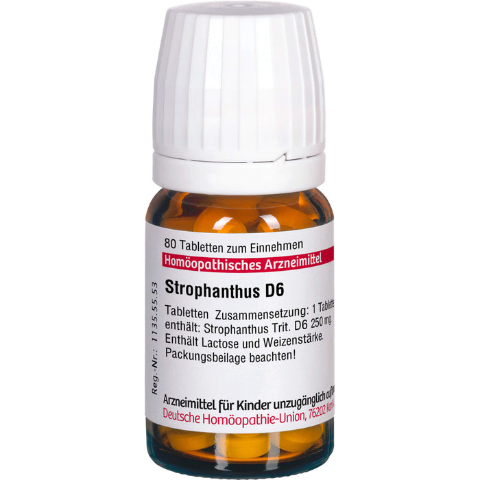 DHU Strophanthus D 6 Tabletten, 80 pc Tablettes