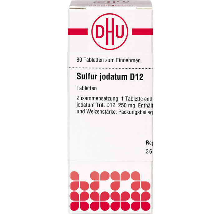 Sulfur jodatum D12 DHU Tabletten, 80 St. Tabletten