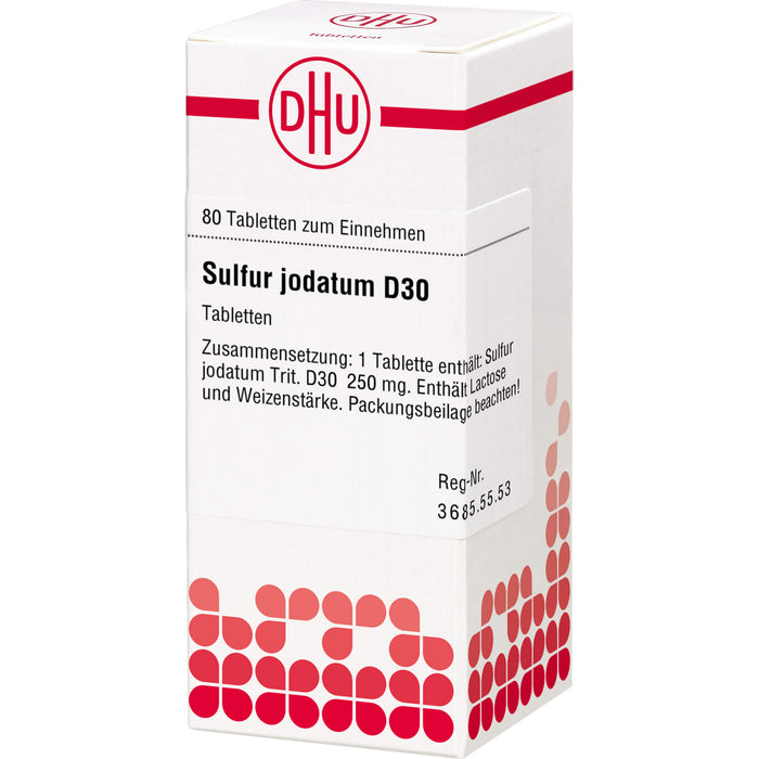 Sulfur jodatum D30 DHU Tabletten, 80 St. Tabletten