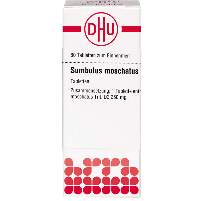 Sumbulus moschatus D2 DHU Tabletten, 80 St. Tabletten