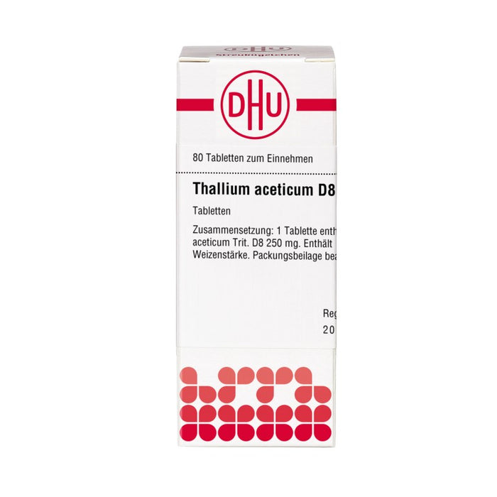 DHU Thallium aceticum D8 Tabletten, 80 St. Tabletten