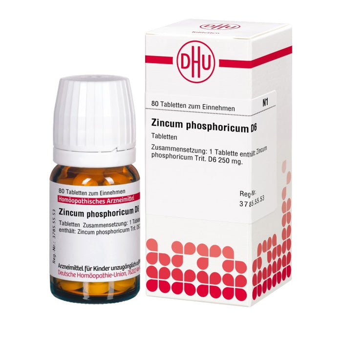 DHU Zincum phosphoricum D6 Tabletten, 80 St. Tabletten