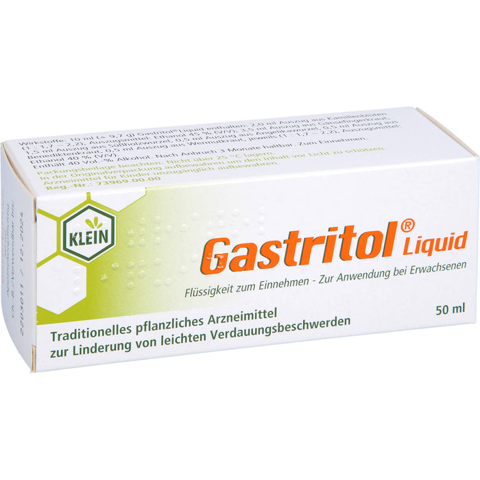 Gastritol Liquid Tropfen bei leichten Verdauungsbeschwerden, 50 ml Solution