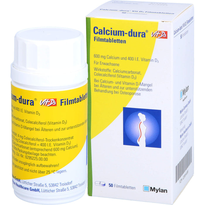 Calcium-dura Vit D3 Filmtabletten, 50 St FTA