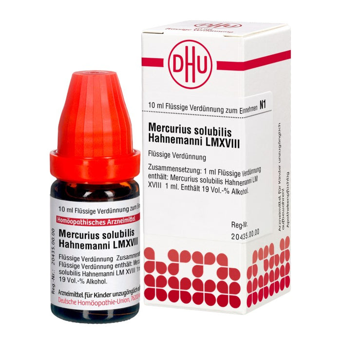 Mercurius solubilis Hahnemanni LM XVIII Dilution, 10 ml Lösung