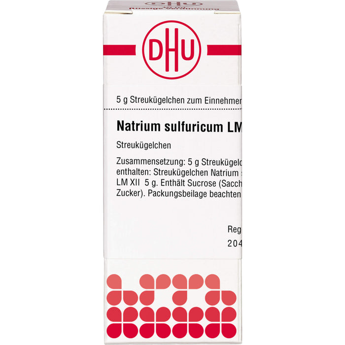 DHU Natrium sulfuricum LM XII Streukügelchen, 5 g Globules