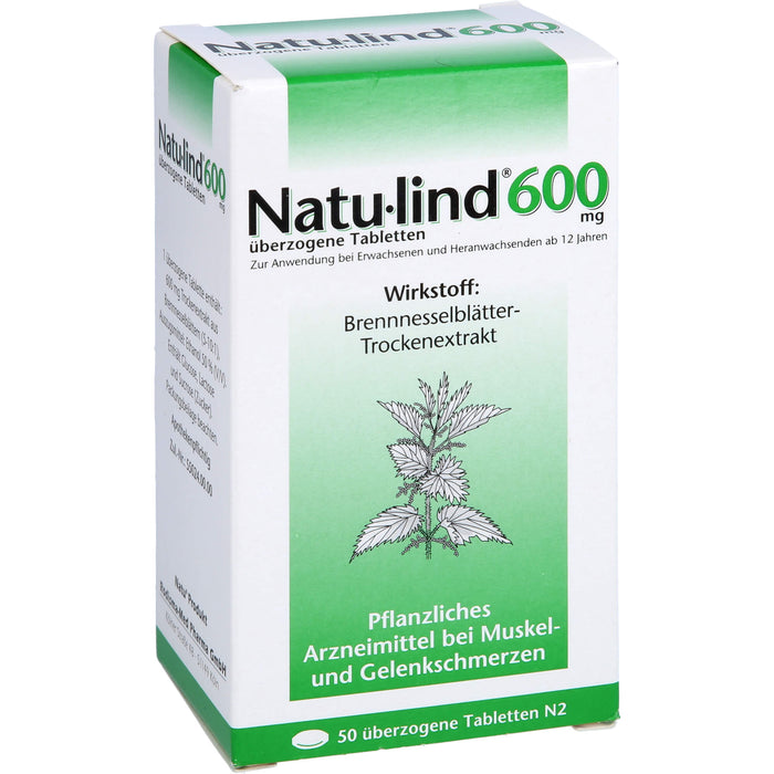 Natu-lind 600 mg, überzogene Tabletten, 50 St UTA