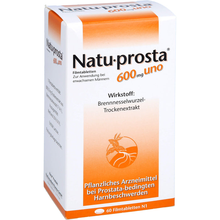 Natu-prosta 600 mg uno Filmtabletten bei Prostataerkrankungen, 60 St. Tabletten