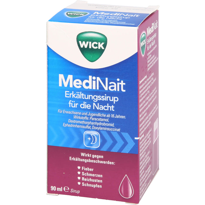 WICK MediNait Erkältungssirup, 90 ml Solution
