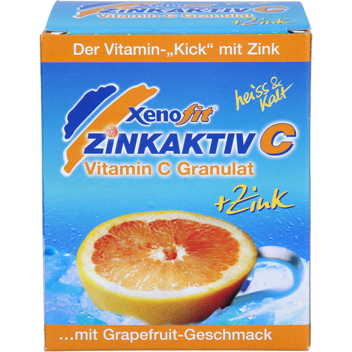 Xenofit Zinkaktiv C Vitamin C Granulat + Zink mit Grapefruit-Geschmack, 10 pcs. Sachets