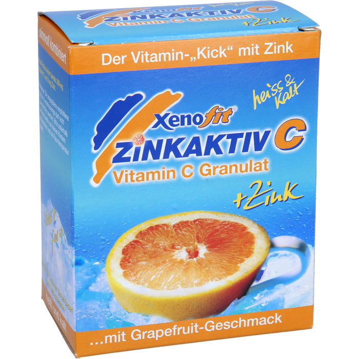 Xenofit Zinkaktiv C Vitamin C Granulat + Zink mit Grapefruit-Geschmack, 10 pc Sachets