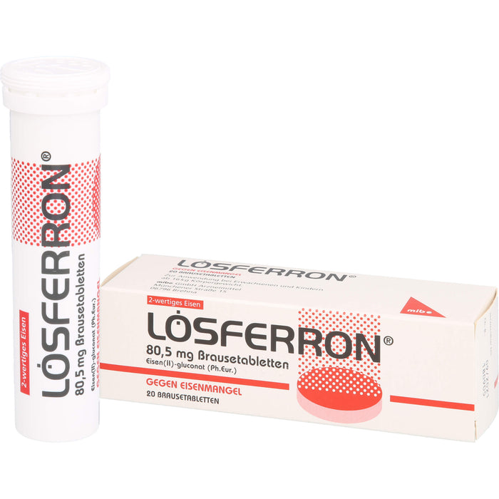 LOSFERRON Brausetabletten gegen Eisenmangel, 20 St. Tabletten