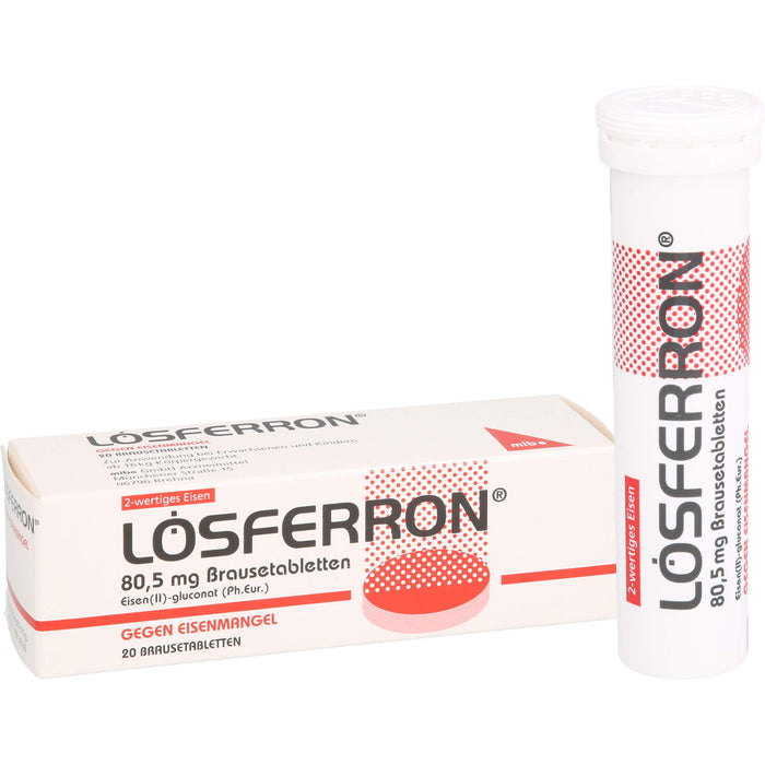 LOSFERRON Brausetabletten gegen Eisenmangel, 20 St. Tabletten