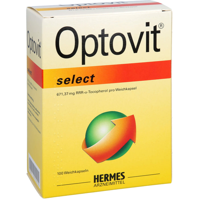 Optovit select 1000 I.E. Kapseln bei Gelenkbeschwerden zur Behandlung eines Vitamin-E Mangels, 100 pc Capsules