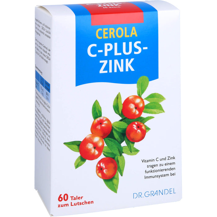 CEROLA C-Plus-Zink Taler, 60 St. Tabletten