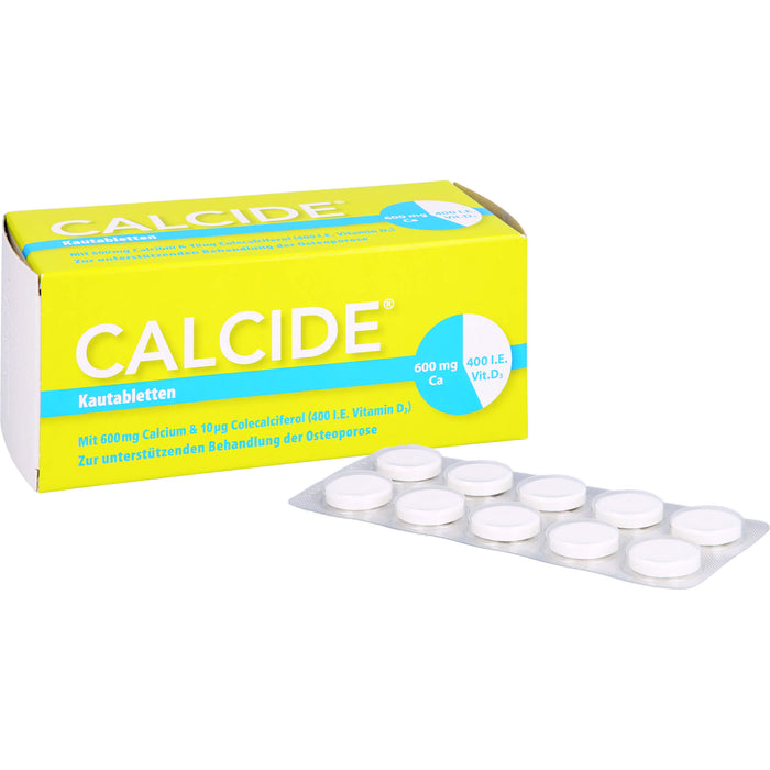 Calcide 600 mg / 400 I.E., Kautabletten, 100 St KTA