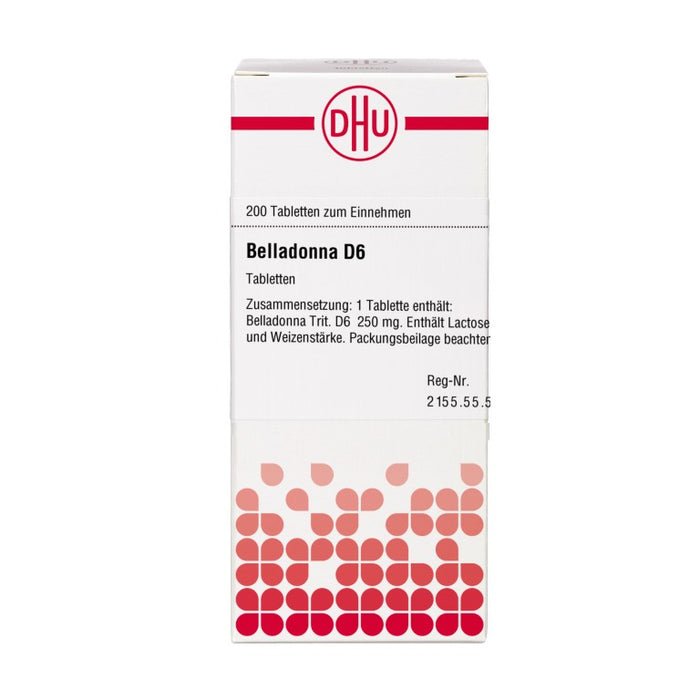 DHU Belladonna D6 Tabletten, 200 St. Tabletten