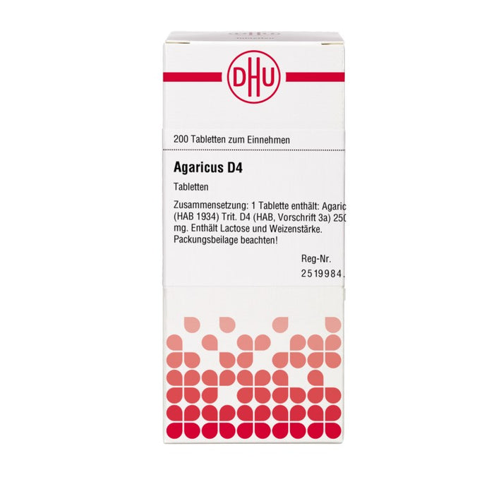 DHU Agaricus D4 Tabletten, 200 St. Tabletten