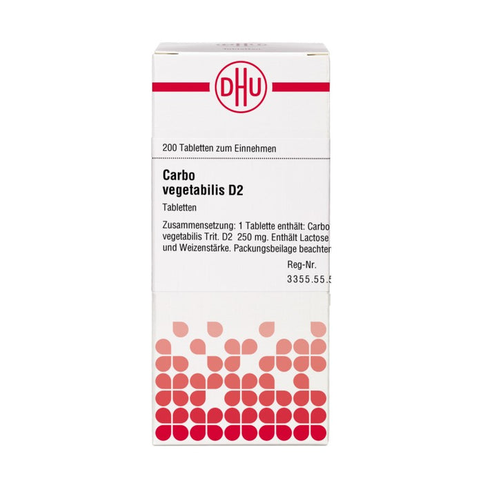 DHU Carbo vegetabilis D2 Tabletten, 200 St. Tabletten