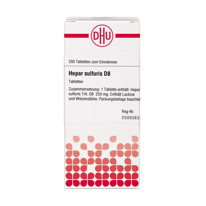 Hepar sulfuris D8 DHU Tabletten, 200 St. Tabletten