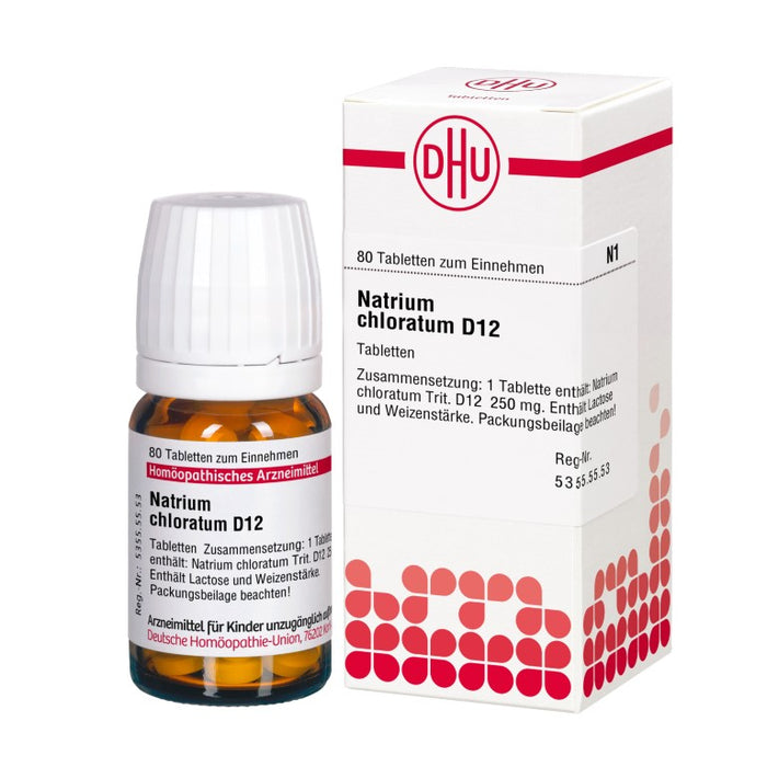 DHU Natrium chloratum D12 Tabletten, 80 St. Tabletten