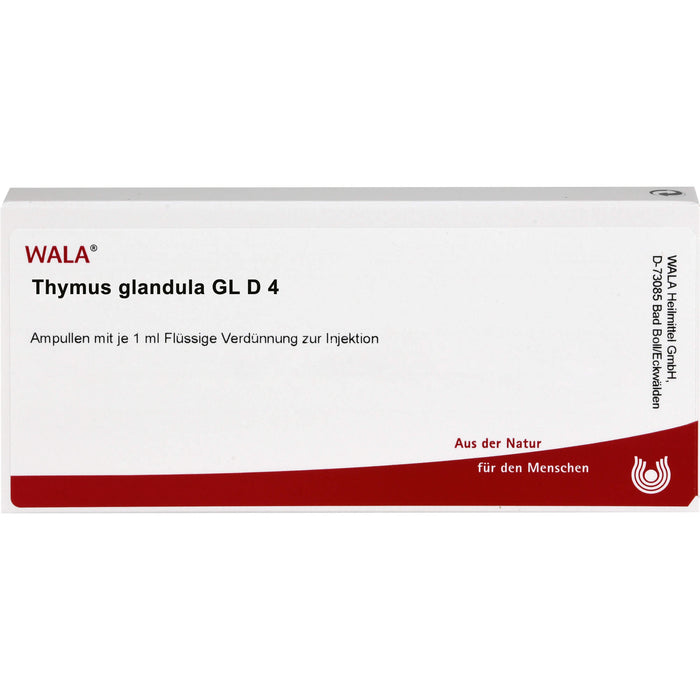 WALA Thymus Glandula Gl D4 Ampullen, 10 pcs. Ampoules