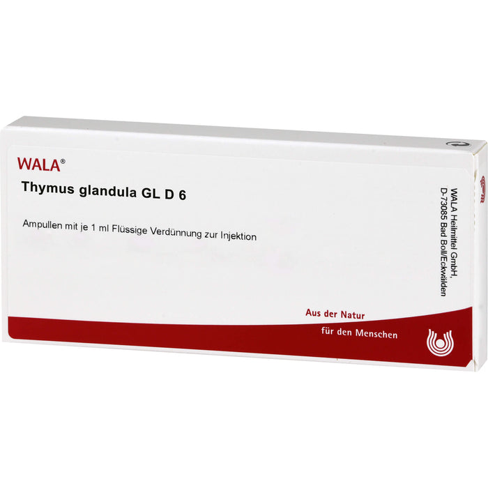 Thymus Glandula Gl D6 Wala Ampullen, 10X1 ml AMP