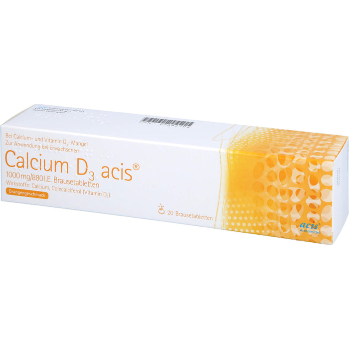 Calcium D3 acis 1000 mg/880 I.E., Brausetabletten, 20 St BTA