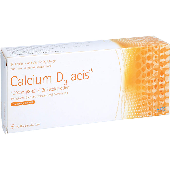 Calcium D3 acis 1000 mg/880 I.E., Brausetabletten, 40 St BTA