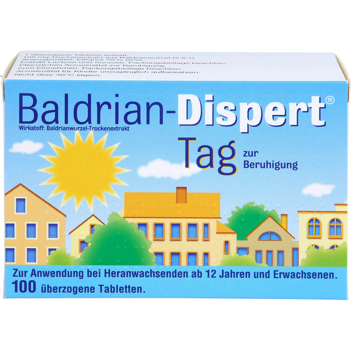 Baldrian-Dispert Tag überzogene Tabletten zur Beruhigung, 100 pcs. Tablets